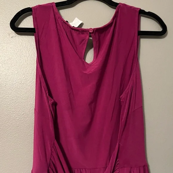 NWOT Love Squared Sz 2X Fuschia 3/4 Length Jumpsuit! - Picture 5 of 7